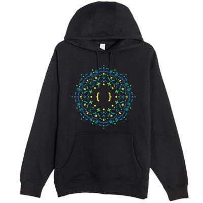 Code Mandala Css Premium Pullover Hoodie