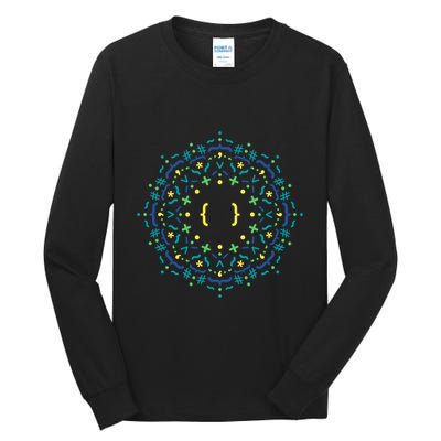 Code Mandala Css Tall Long Sleeve T-Shirt
