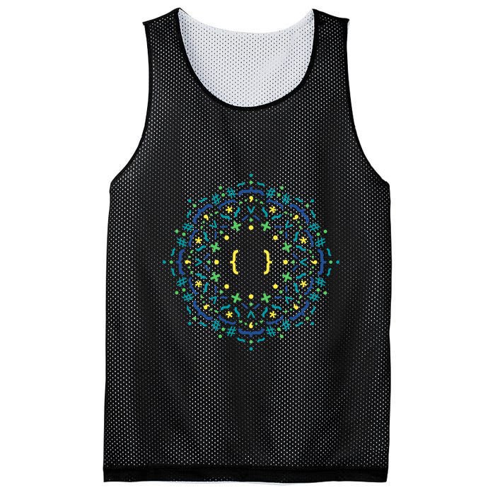 Code Mandala Css Mesh Reversible Basketball Jersey Tank