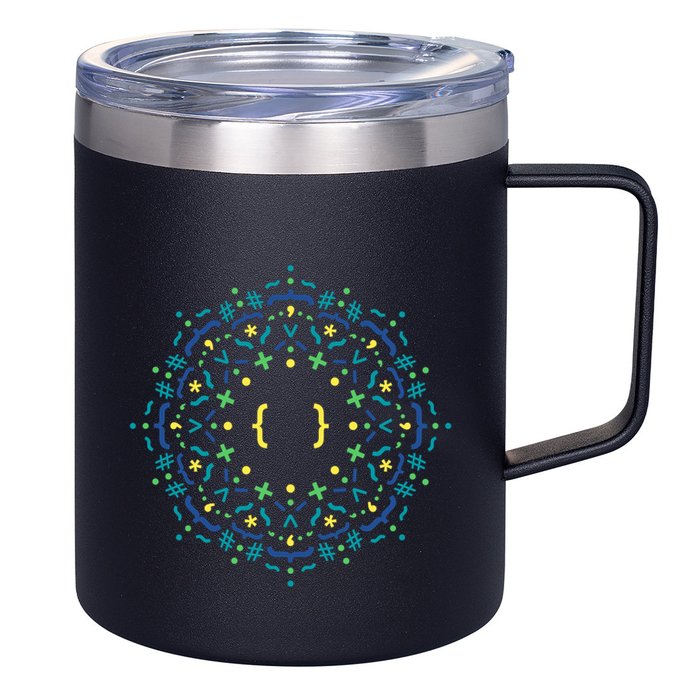 Code Mandala Css 12oz Stainless Steel Coffee Mug