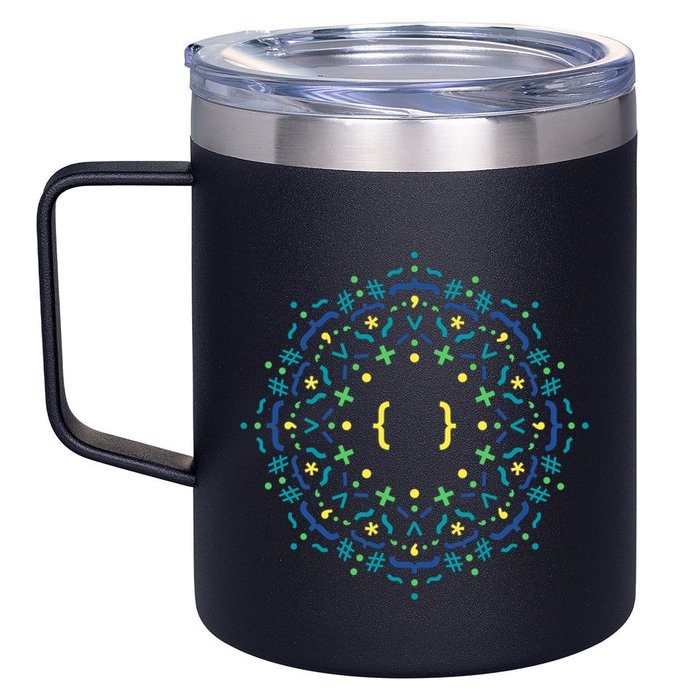 Code Mandala Css 12oz Stainless Steel Coffee Mug