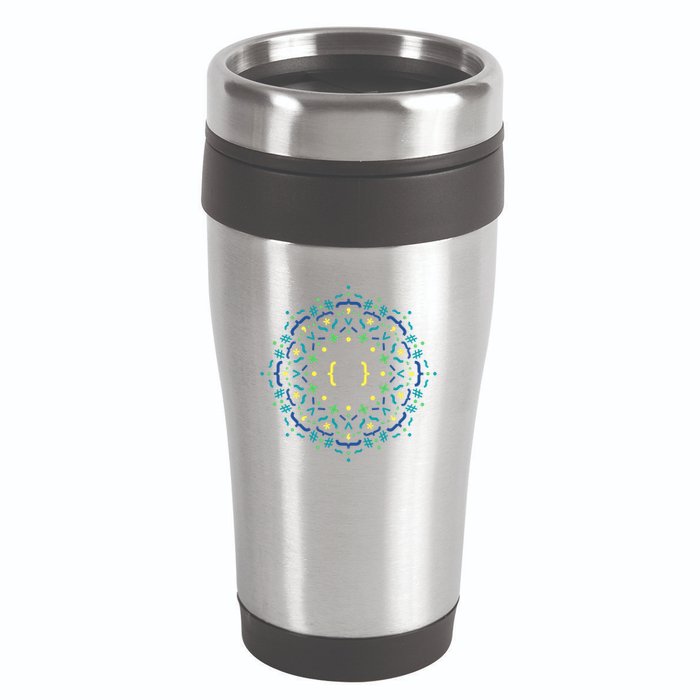 Code Mandala Css 16oz Travel Tumbler