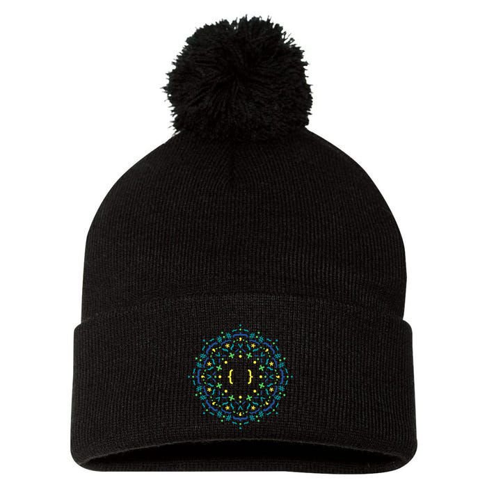 Code Mandala Css Pom Pom 12in Knit Beanie