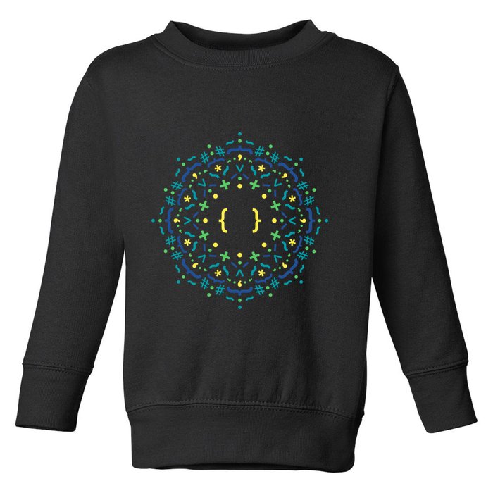 Code Mandala Css Toddler Sweatshirt