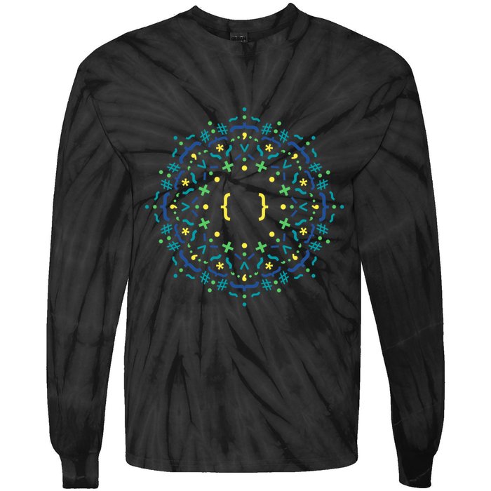 Code Mandala Css Tie-Dye Long Sleeve Shirt