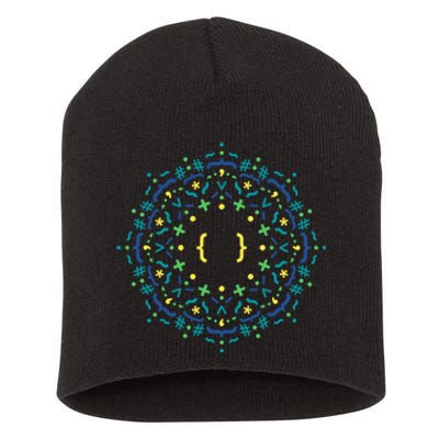 Code Mandala Css Short Acrylic Beanie