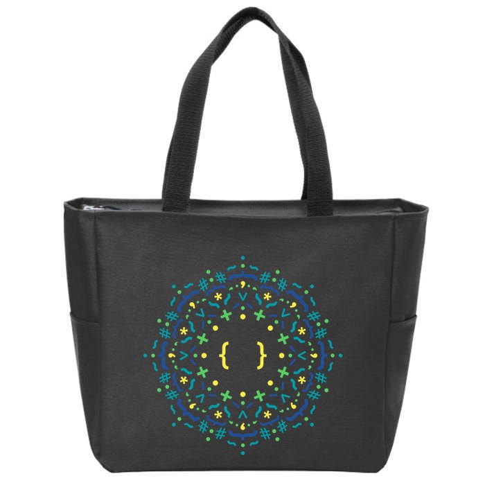 Code Mandala Css Zip Tote Bag