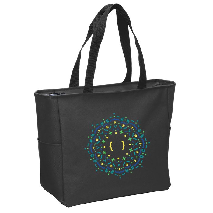 Code Mandala Css Zip Tote Bag