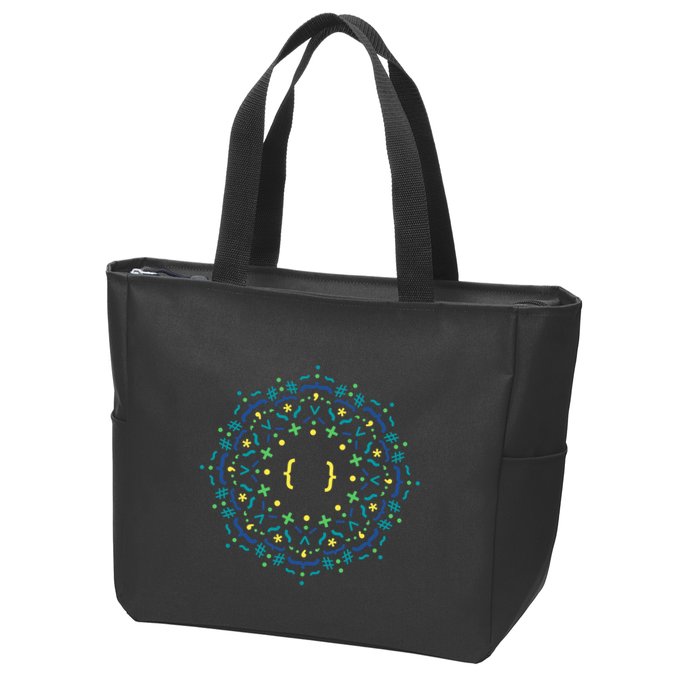 Code Mandala Css Zip Tote Bag