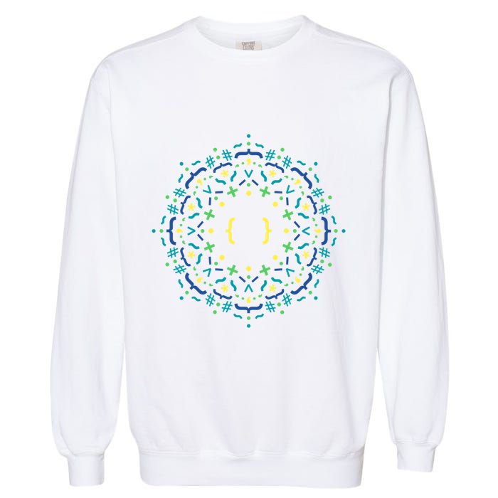 Code Mandala Css Garment-Dyed Sweatshirt