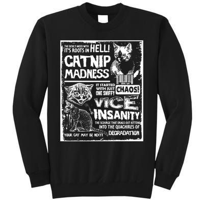 Catnip Madness Cute Kitten Cat Lover Gift For Cat Owners Sweatshirt