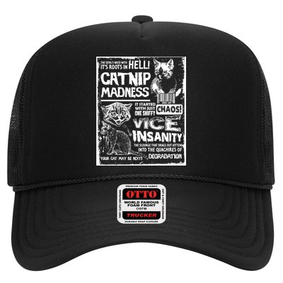 Catnip Madness Cute Kitten Cat Lover Gift For Cat Owners Trucker Hat