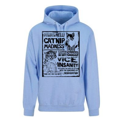 Catnip Madness Cute Kitten Cat Lover Gift For Cat Owners Unisex Surf Hoodie