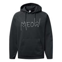 Cute Meow Cats Funny Feline Kitten Performance Fleece Hoodie