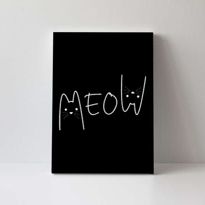 Cute Meow Cats Funny Feline Kitten Canvas