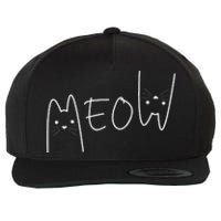 Cute Meow Cats Funny Feline Kitten Wool Snapback Cap