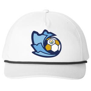 Cool Man City Soccer Ball Snapback Five-Panel Rope Hat