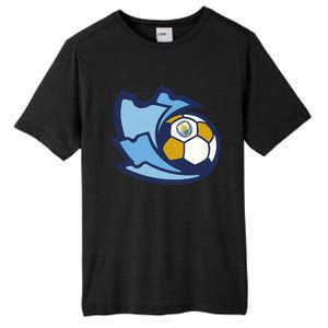 Cool Man City Soccer Ball Tall Fusion ChromaSoft Performance T-Shirt