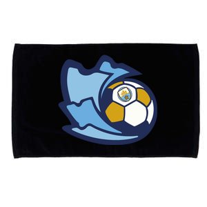 Cool Man City Soccer Ball Microfiber Hand Towel