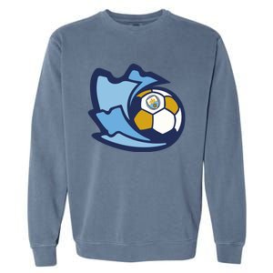 Cool Man City Soccer Ball Garment-Dyed Sweatshirt