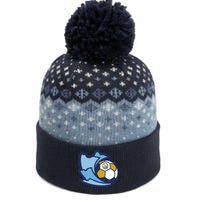 Cool Man City Soccer Ball The Baniff Cuffed Pom Beanie