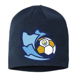 Cool Man City Soccer Ball Sustainable Beanie