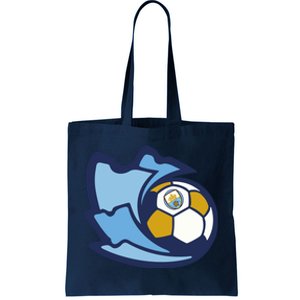 Cool Man City Soccer Ball Tote Bag