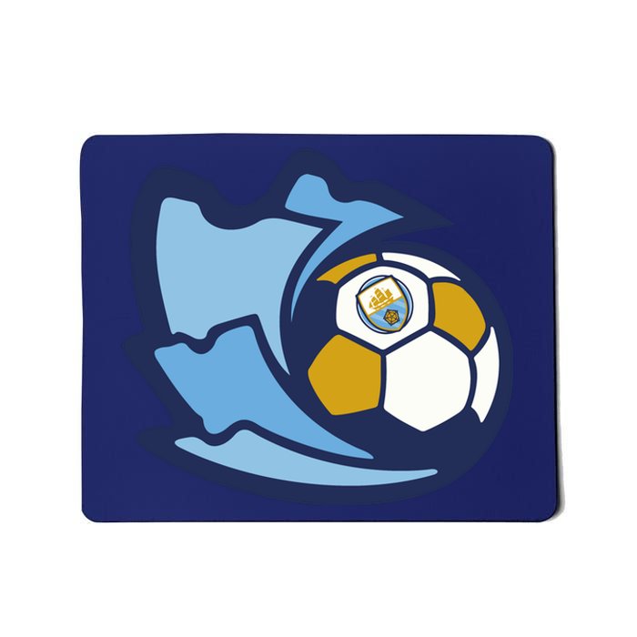 Cool Man City Soccer Ball Mousepad