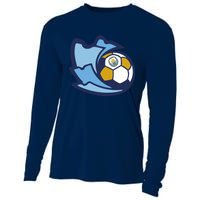 Cool Man City Soccer Ball Cooling Performance Long Sleeve Crew