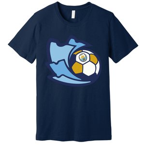 Cool Man City Soccer Ball Premium T-Shirt