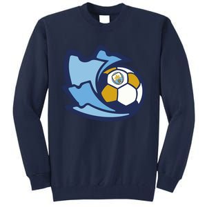 Cool Man City Soccer Ball Tall Sweatshirt