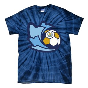 Cool Man City Soccer Ball Tie-Dye T-Shirt