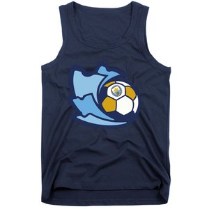 Cool Man City Soccer Ball Tank Top