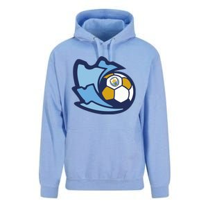 Cool Man City Soccer Ball Unisex Surf Hoodie