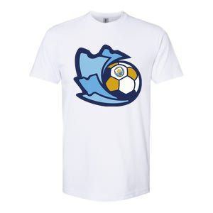 Cool Man City Soccer Ball Softstyle CVC T-Shirt