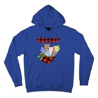 Cat Meowy Checkered Cute Meh Cat Lover Gift Hoodie