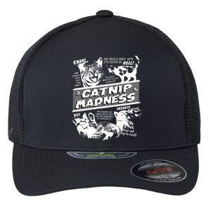 Catnip Madness Cute Kitten Cat Lover Gift For Cat Owners Flexfit Unipanel Trucker Cap