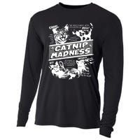 Catnip Madness Cute Kitten Cat Lover Gift For Cat Owners Cooling Performance Long Sleeve Crew