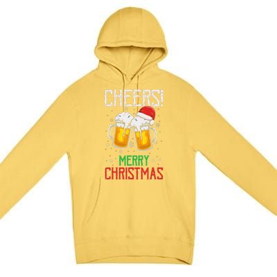 Cheers! Merry Christmas Beer Christmas Present Premium Pullover Hoodie