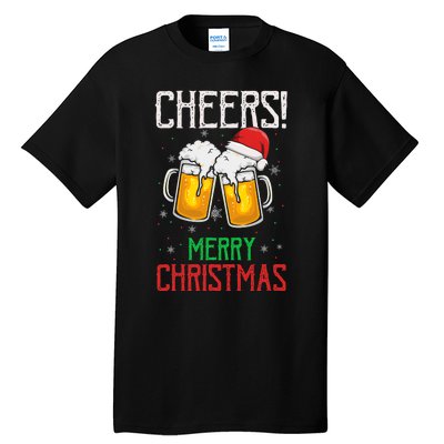 Cheers! Merry Christmas Beer Christmas Present Tall T-Shirt