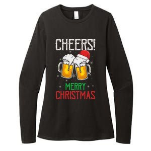 Cheers! Merry Christmas Beer Christmas Present Womens CVC Long Sleeve Shirt