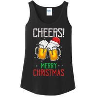 Cheers! Merry Christmas Beer Christmas Present Ladies Essential Tank