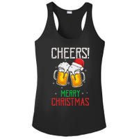 Cheers! Merry Christmas Beer Christmas Present Ladies PosiCharge Competitor Racerback Tank