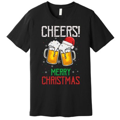 Cheers! Merry Christmas Beer Christmas Present Premium T-Shirt