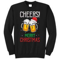 Cheers! Merry Christmas Beer Christmas Present Tall Sweatshirt