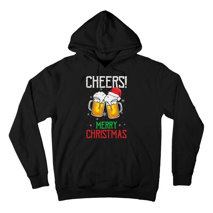 Cheers! Merry Christmas Beer Christmas Present Tall Hoodie