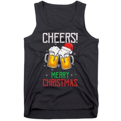 Cheers! Merry Christmas Beer Christmas Present Tank Top