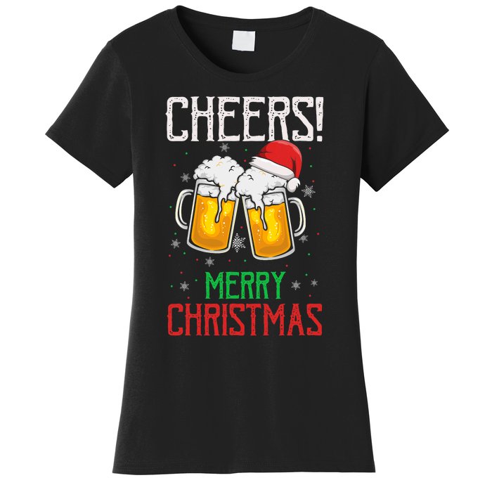 Cheers! Merry Christmas Beer Christmas Present Women's T-Shirt