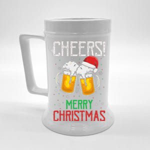 Cheers! Merry Christmas Beer Christmas Present Beer Stein