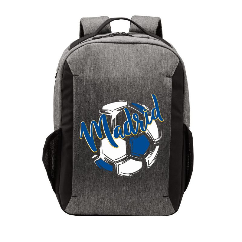 Cool Madrid Cf Soccer Ball Vector Backpack